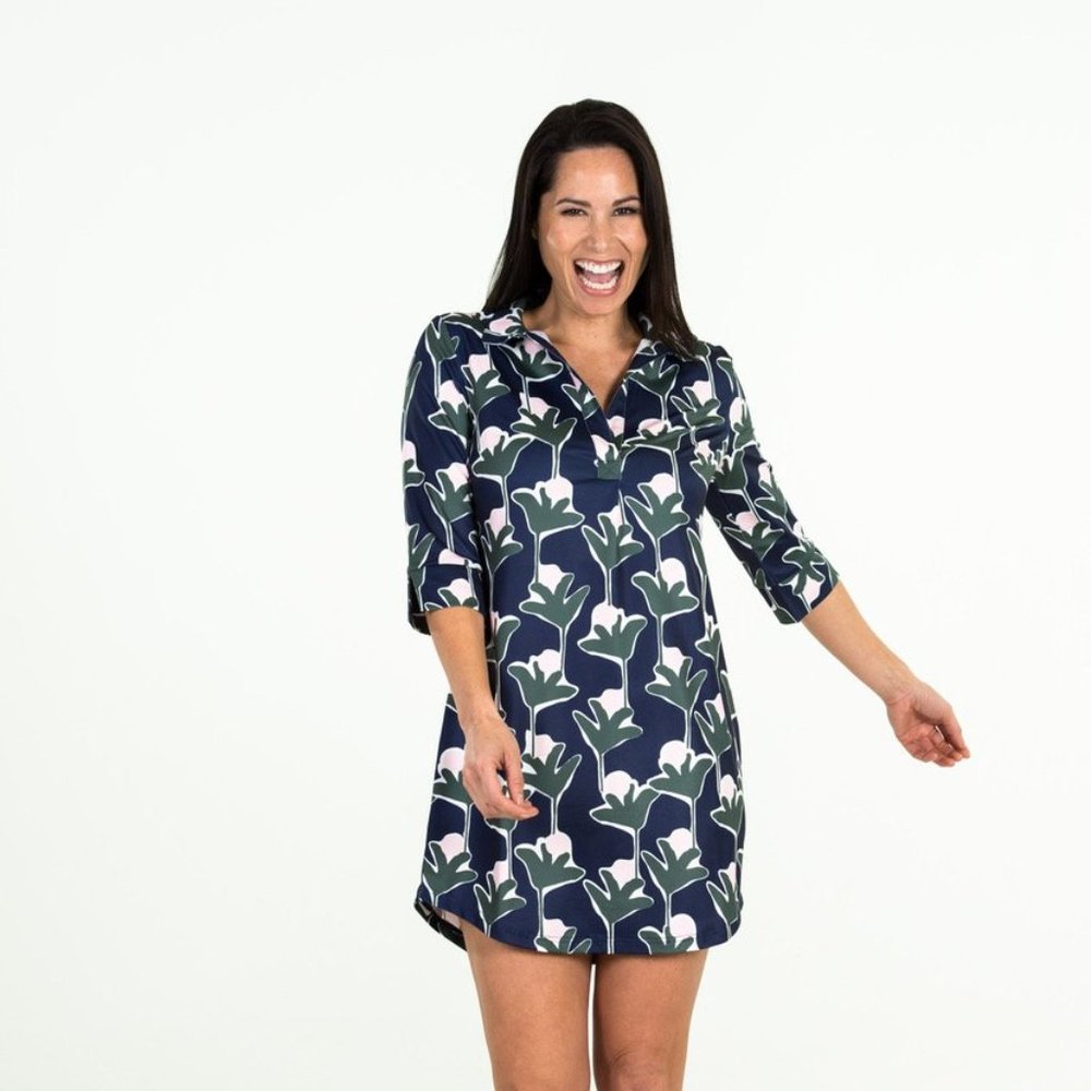Tracy Negoshian - Multi Green and Pink Dress